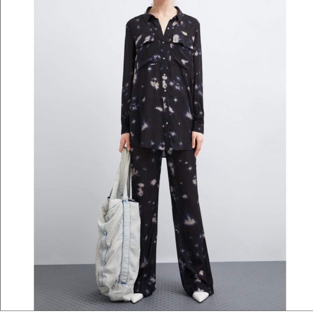 Zara Tie Dye Flowy Set - Top and Pants sz medium